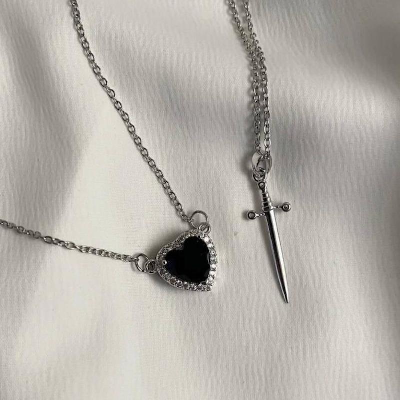 ست گردنبند قلب🖤