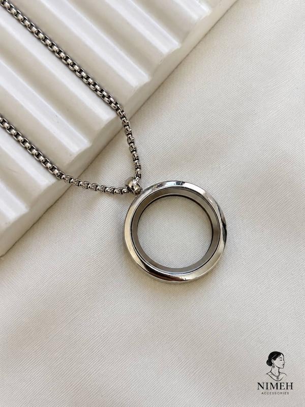 گردنبند لاکت شیشه ای 