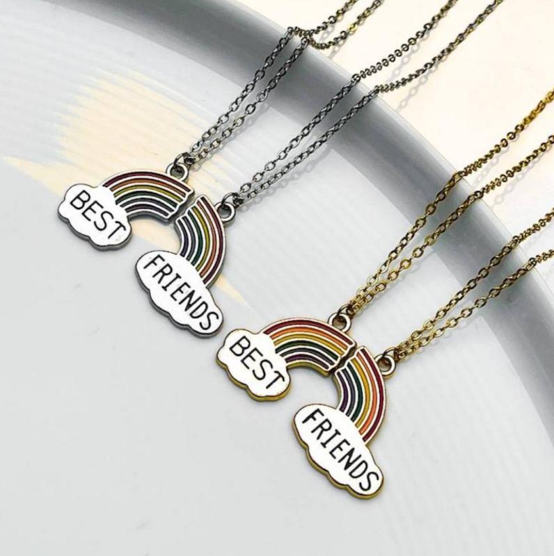 ست گردنبند رنگین کمونی بست فرند