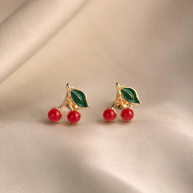 گوشواره گیلاس مینیمال 