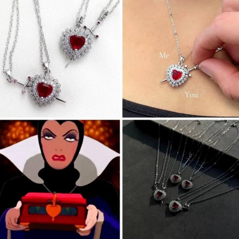 ست گردنبند قلب و شمشیر