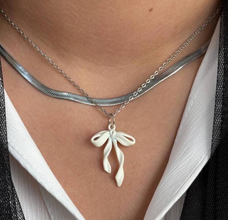 گردنبند پاپیون رنگی🎀