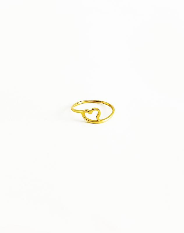 انگشتر طلا قلب مینیمال کد ۲۴-۳