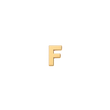آویز طلا حرف F