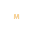 آویز طلا حرف M