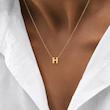 آویز طلا حرف H