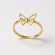 انگشتر طلا طرح پروانه کد۴-۱۲