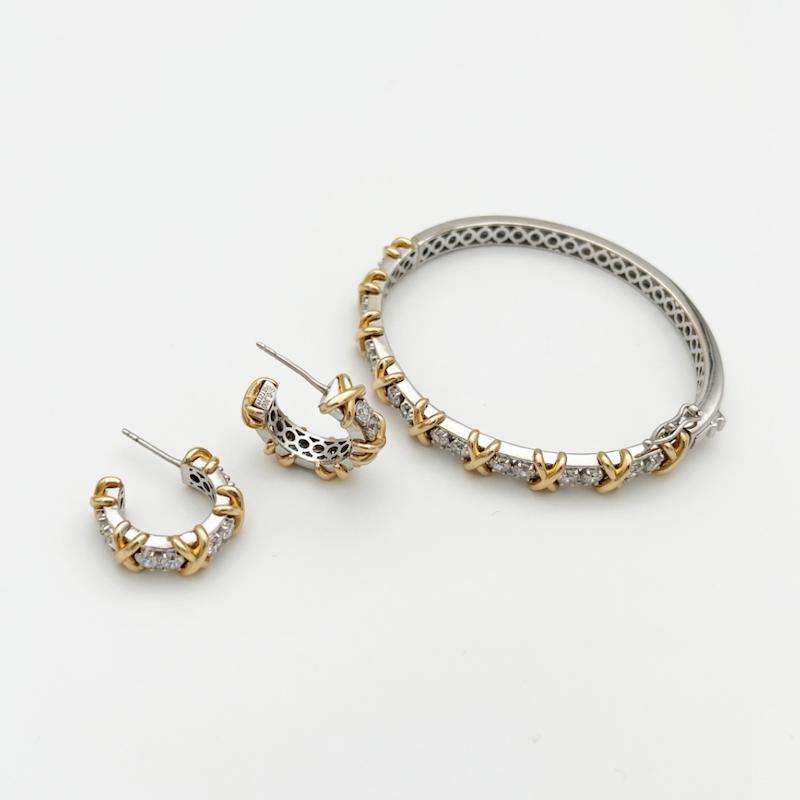 سرویس کامل  طلای 18 عیار هرمس