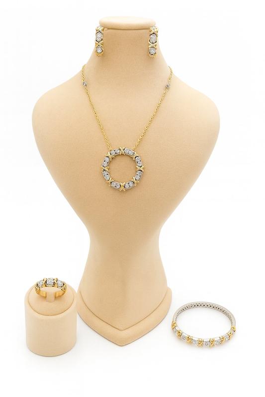 سرویس کامل  طلای 18 عیار هرمس