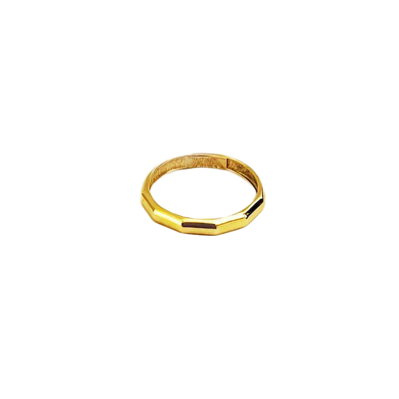 انگشتر طلا ساده مینیمال کد  ۹-۱