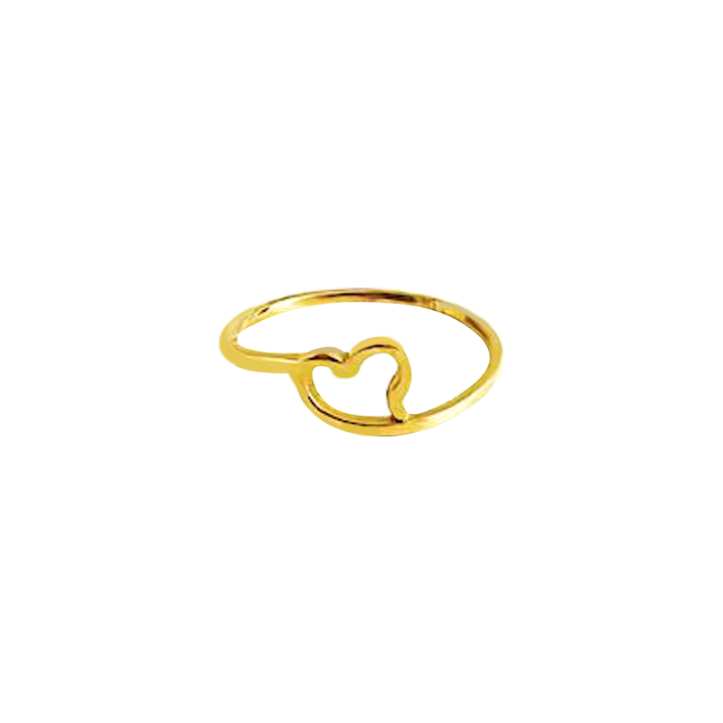 انگشتر طلا قلب مینیمال کد ۲۴-۳