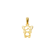 آویز گردنبند طلا طرح عروسکی کد 24-12