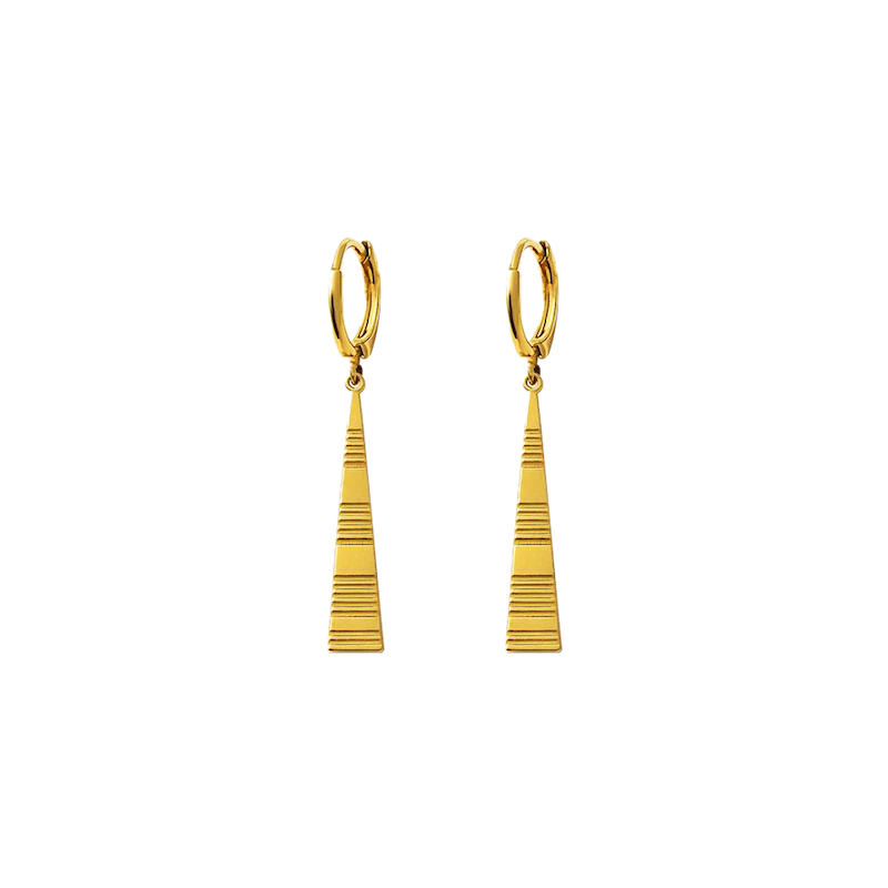 گوشواره طلا طرح هندسی کد ۴-۷