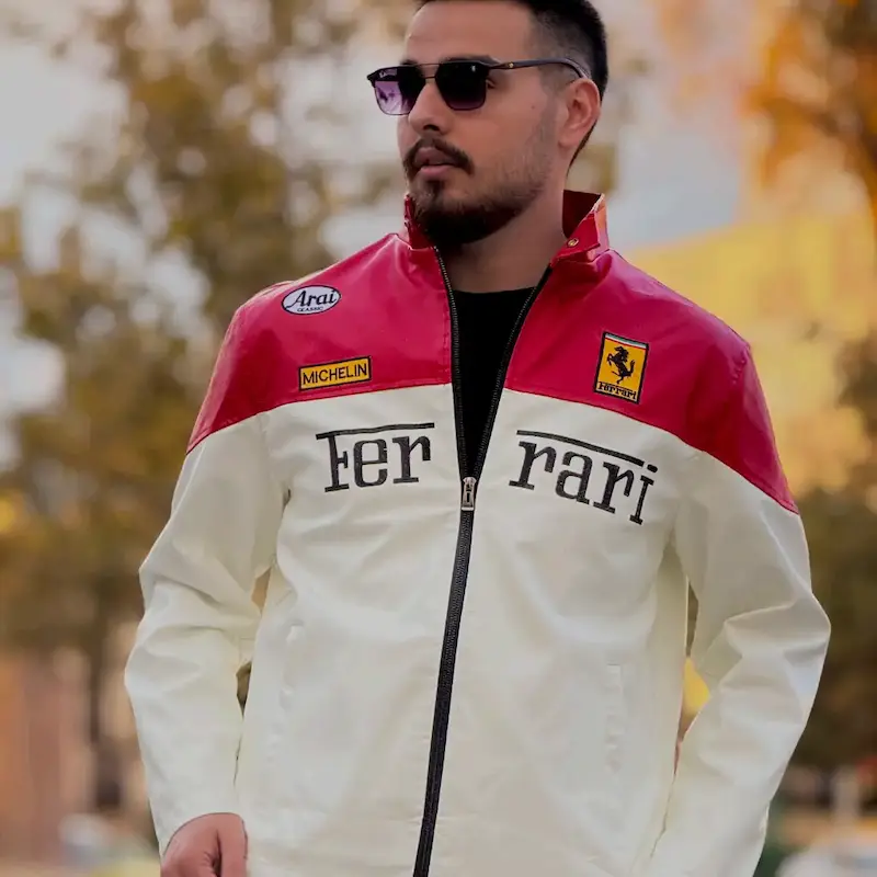 جکت چرم موتور سواری فراری 137