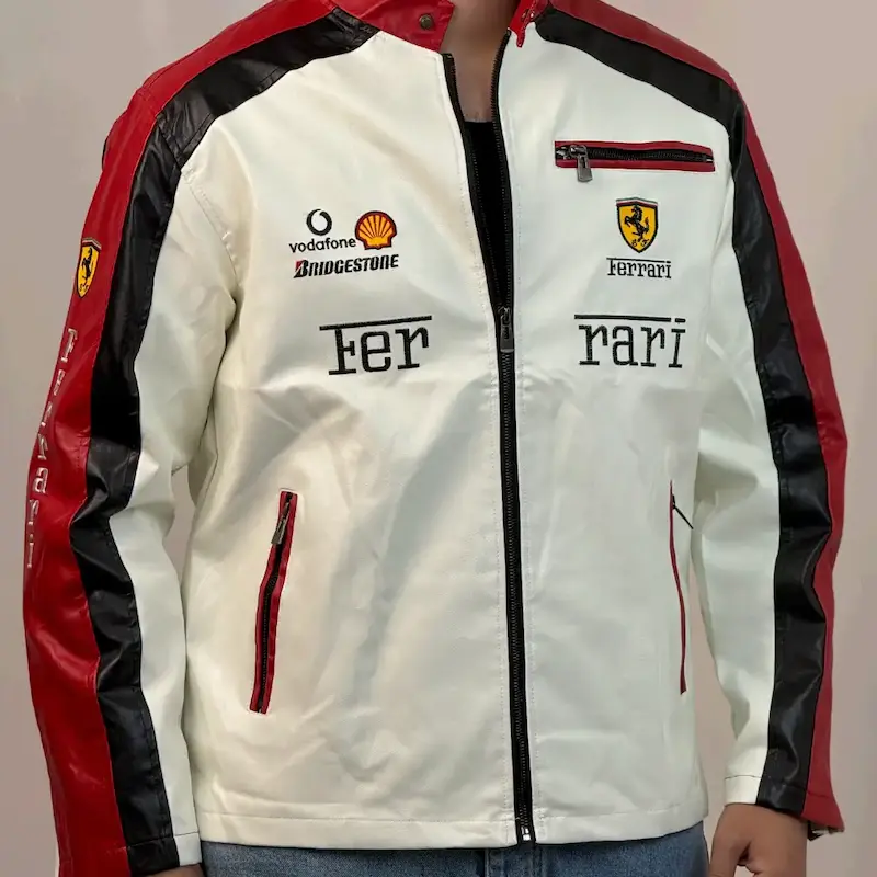 جکت چرم موتور سواری فراری 138