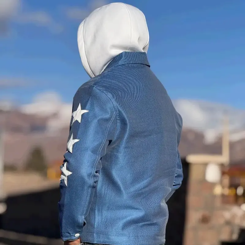 جکت طرح star برند تومارو رنگ آبی 143