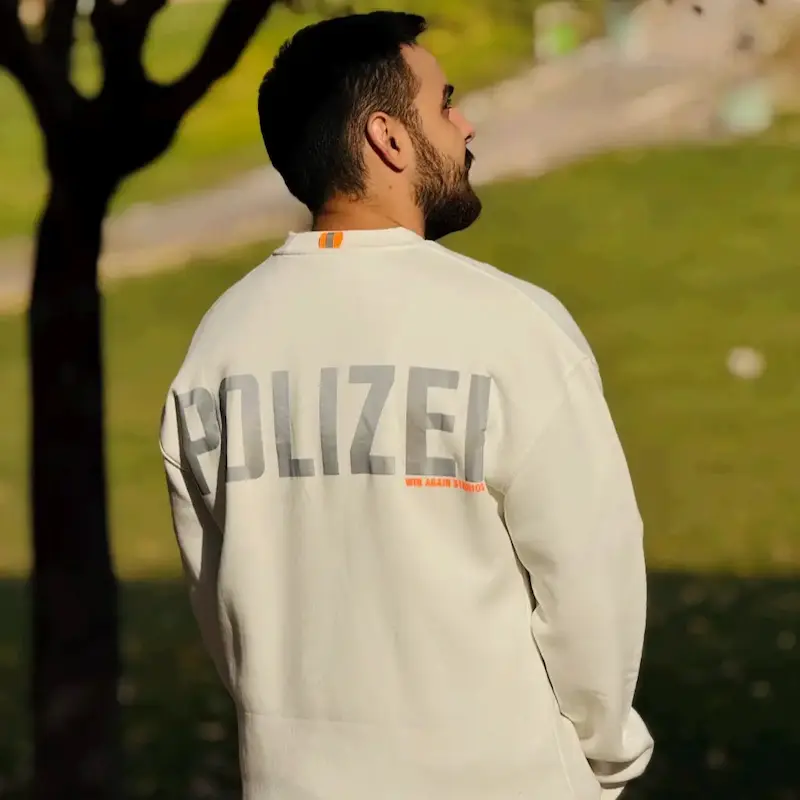 دورس مدل نوشته polizei برند polizei رنگ سفید 140