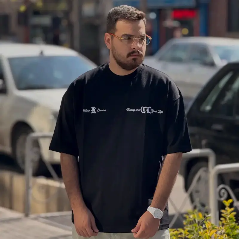 تیشرت  مدل Sun برند رترو رنگ مشکی 189