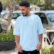 تیشرت موج دریا آبی 306