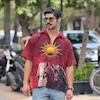 پیراهن طرح Sun Horse برند تومارو Tomorrow رنگ قرمز 310