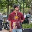 پیراهن طرح Sun Horse برند تومارو Tomorrow رنگ قرمز 310