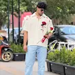 پیراهن مدل Rose برند تومارو Tomorrow رنگ کرم 311