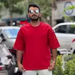 تیشرت بیسیک قرمز 246