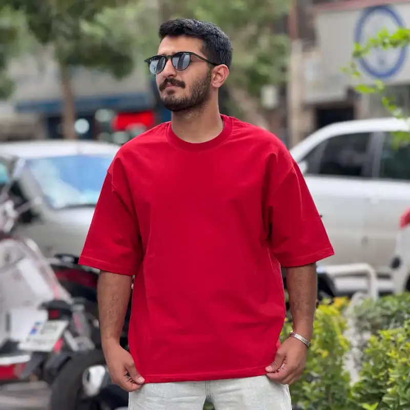 تیشرت بیسیک قرمز 246