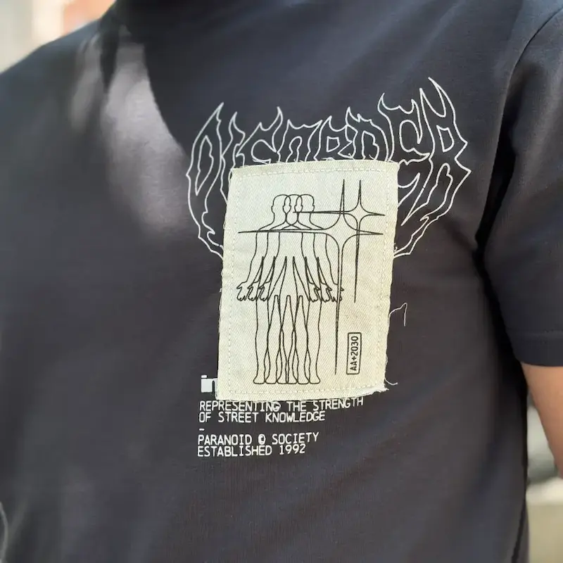 تیشرت بلک اسکواد BLACK SQUAD - DISORDER ذغالی کد 318