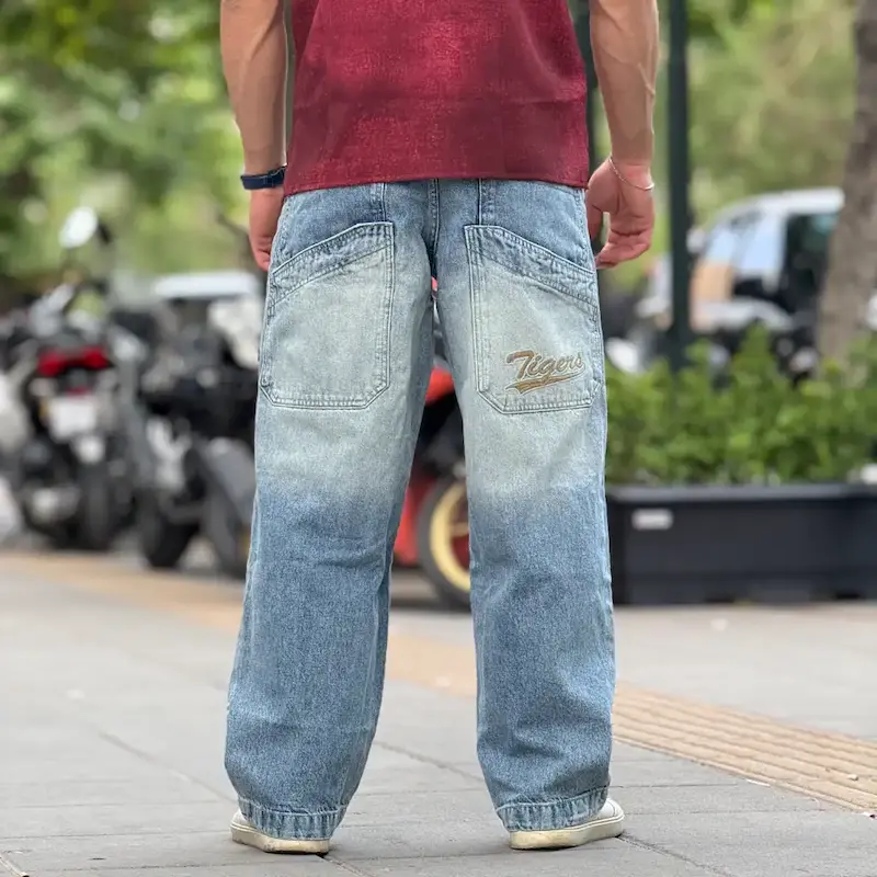 شلوار بگ 6 جیب برشکا BERSHKA کد 325
