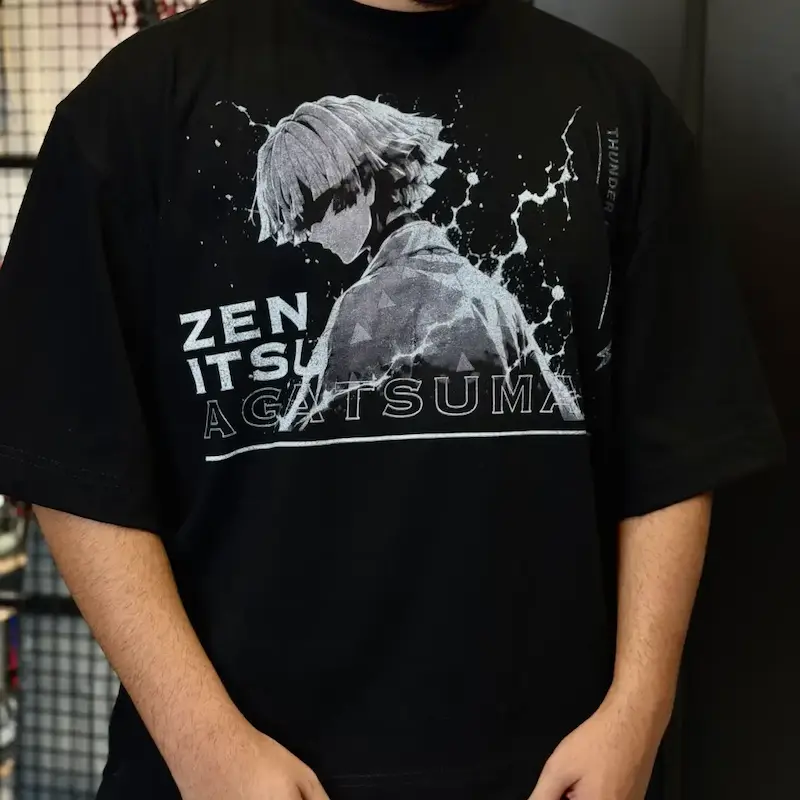 تیشرت زِنیتسو آگاتسوما (Zenitsu Agatsuma) | Demon Slayer | مشکی 326