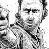 تابلو نقاشی ریک گرایمز Rick Grimes  (the walking dead) مدل N-54353