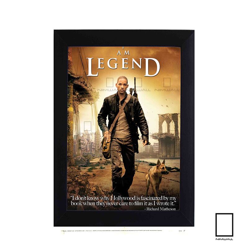 تابلو فیلم من افسانه ام I Am Legend مدل N-221310