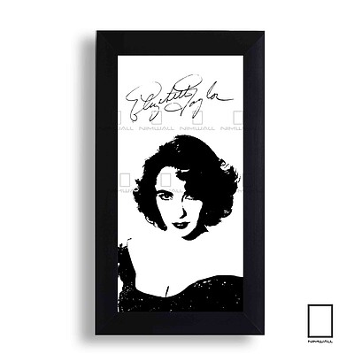 تابلو امضا الیزابت تیلور  Elizabeth Taylor مدل N-45134