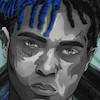 تابلو نقاشی ایکس‌ایکس‌ایکس تنتاسیون XXXTentacion مدل N-55403