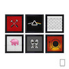 6 عدد تابلو مینیمال پینک فلوید Pink Floyd مدل N-11001