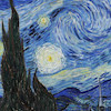 تابلو نقاشی آسمان شب ونسان ونگوگ مدل N-99164 ون گوگ