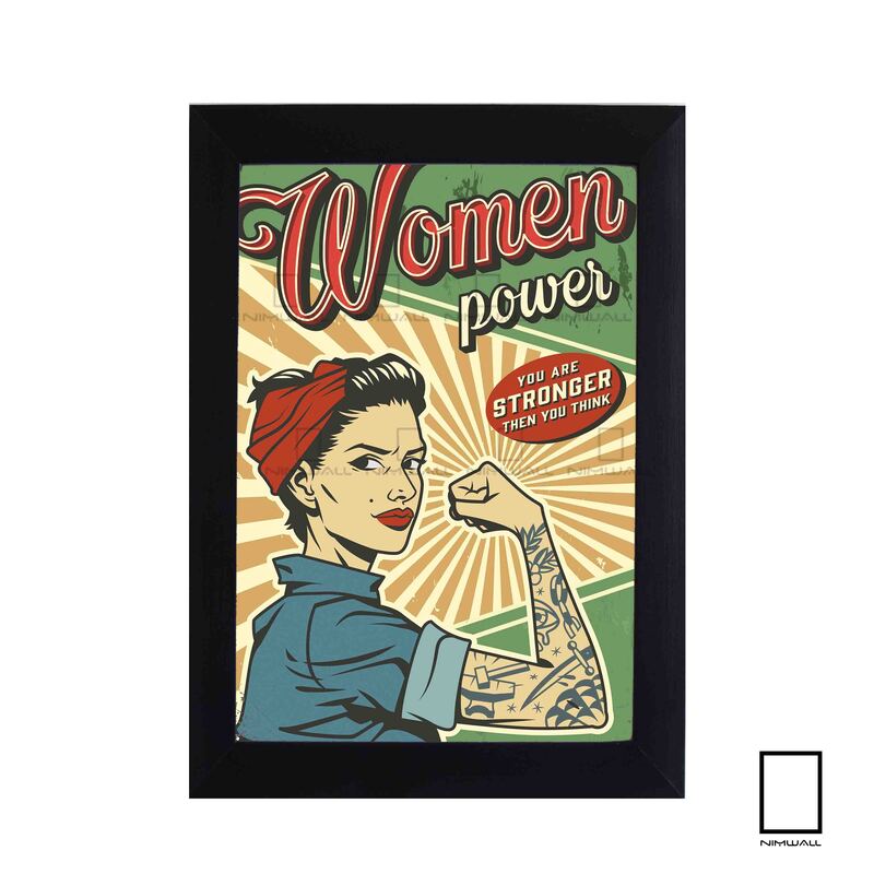 پوستر وینتیج قدرت زنان مدل N-31196