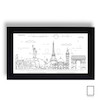 تابلو نقاشی خطی شهر های جهان  مدل N-31208