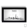 تابلو نقاشی خطی کشور فرانسه مدل N-31212