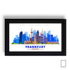 تابلو نقاشی خطی شهر فرانکفورت المان مدل N-31218