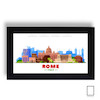 تابلو نقاشی خطی شهر روم ایتالیا مدل N-31224