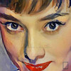 تابلو آدری هپبورن Audrey Hepburn مدل N-25658