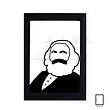 تابلو عکس کارل مارکس Karl Marx مدل N-25669