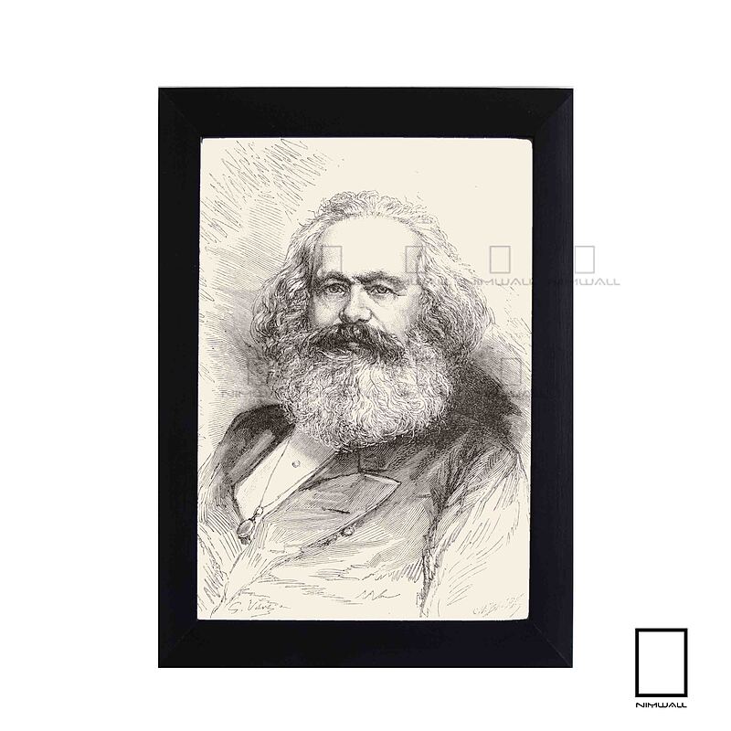 تابلو عکس کارل مارکس Karl Marx مدل N-25670