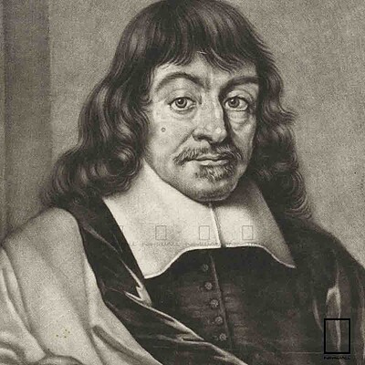 تابلو رنه دکارت René Descartes مدل N-25689