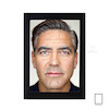 تابلو عکس پرتره جرج کلونی George Clooney مدل N-25737