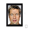 تابلو عکس پرتره برد پیت  Brad Pitt مدل N-25747