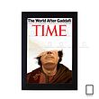 پوستر جلد مجله تایم Time معمر قذافی Muammar Gaddafi مدل  N-31248