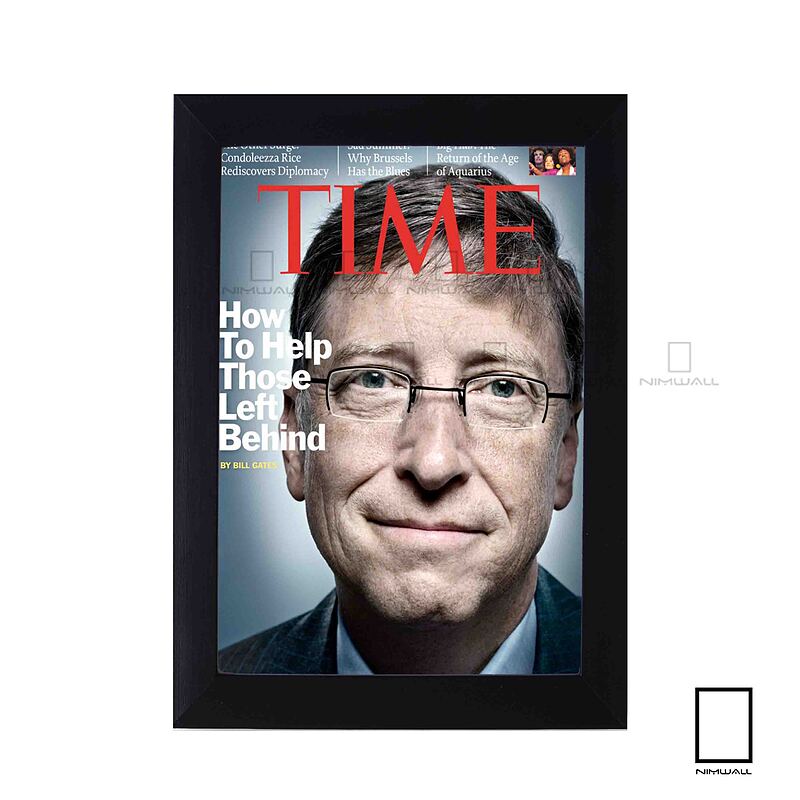 پوستر جلد مجله تایم Time بیل گیتس Bill Gates مدل  N-31249